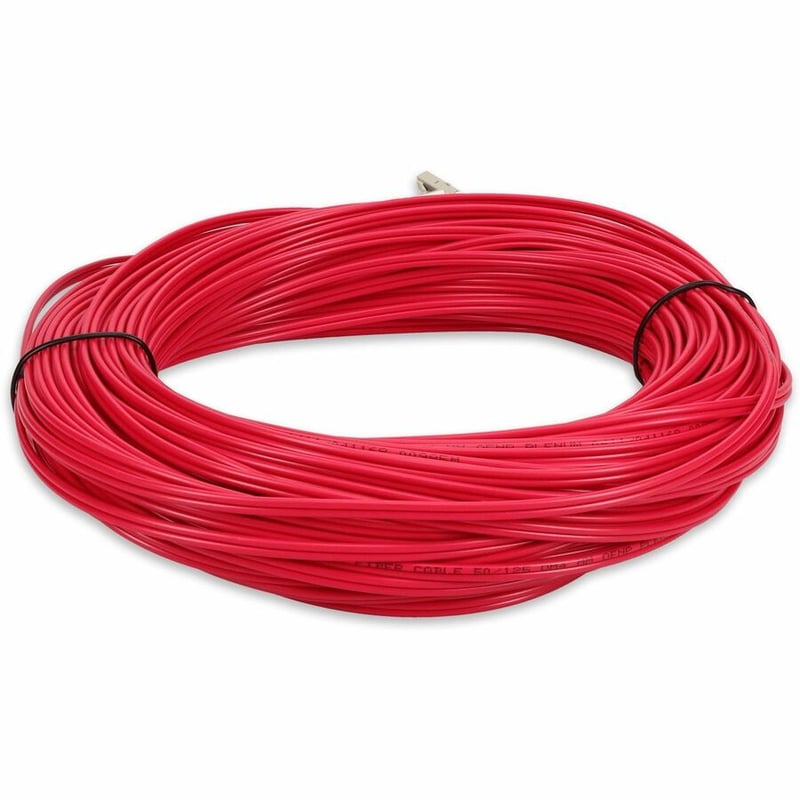 AddOn 15m LC to LC Red OM3 Duplex OFNP (Plenum-Rated) Fiber Patch Cable - Thumbnail 4