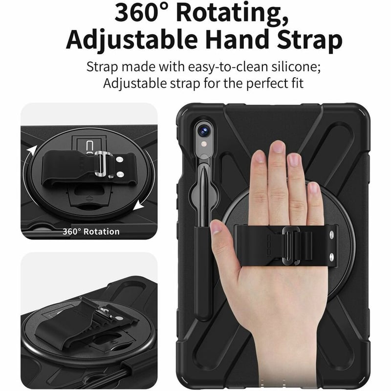 CODi Rugged Carrying Case for 11" Samsung Galaxy Tab S8, Galaxy Tab S9 Tablet, Stylus - Thumbnail 5