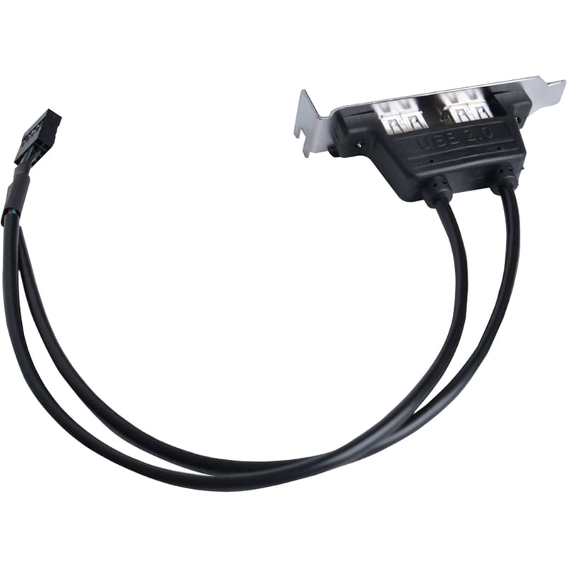 SIIG 2-Port USB 2.0 Low Profile Extension Bracket - Thumbnail 3