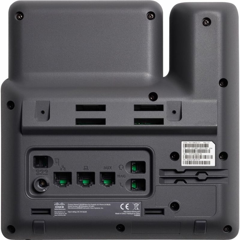 CISCO 6851 PHONE FOR MPP, CE POWER ADAPTER REMANUFACTURED - Thumbnail 5
