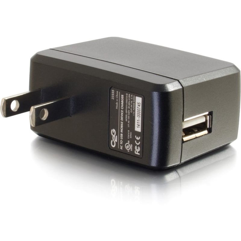 C2G USB Wall Charger - AC to USB Charger - 5V 2A Output - Thumbnail 1