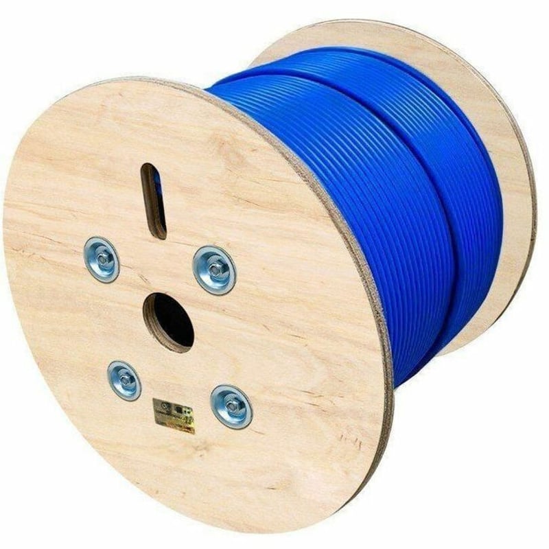 MONOPRICE CAT6A 1000FT BLUE CMR BULK CABLE_ SOLID_ UTP_ 23AWG_ 650MHZ_ 10G_ PURE - Thumbnail 4