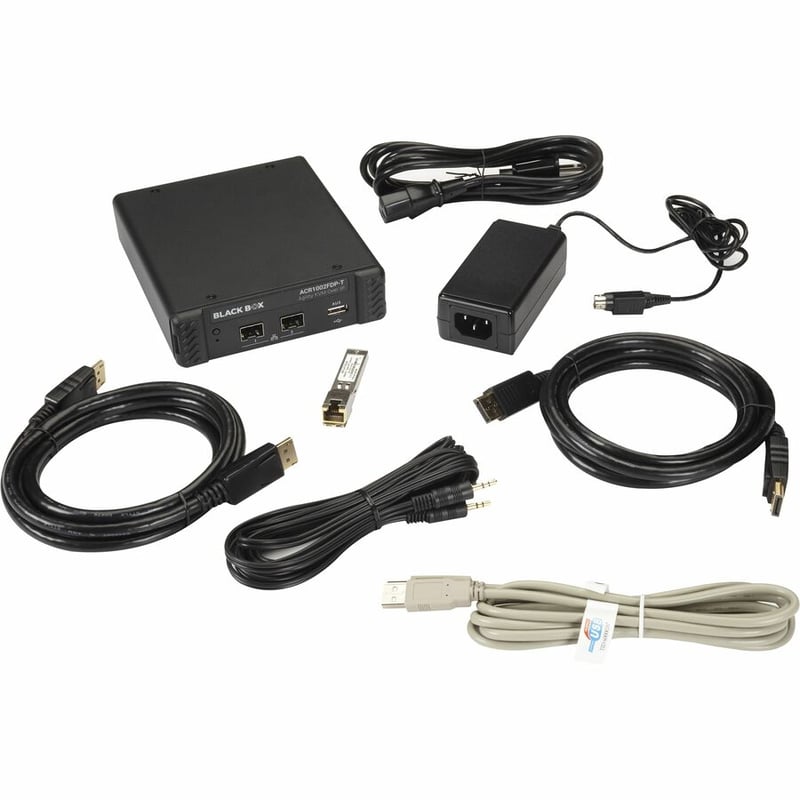 Black Box Agility KVM over IP Fiber Extender - Dual-Monitor, DisplayPort, USB 2.0 - Thumbnail 2