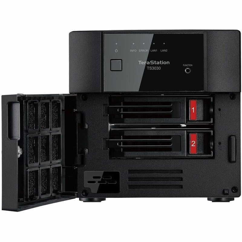 TERASTATION 3230DN 8TB 2BAY NAS 2X4TB HD SATA 2.5GBE RAID ISCSI - Thumbnail 3
