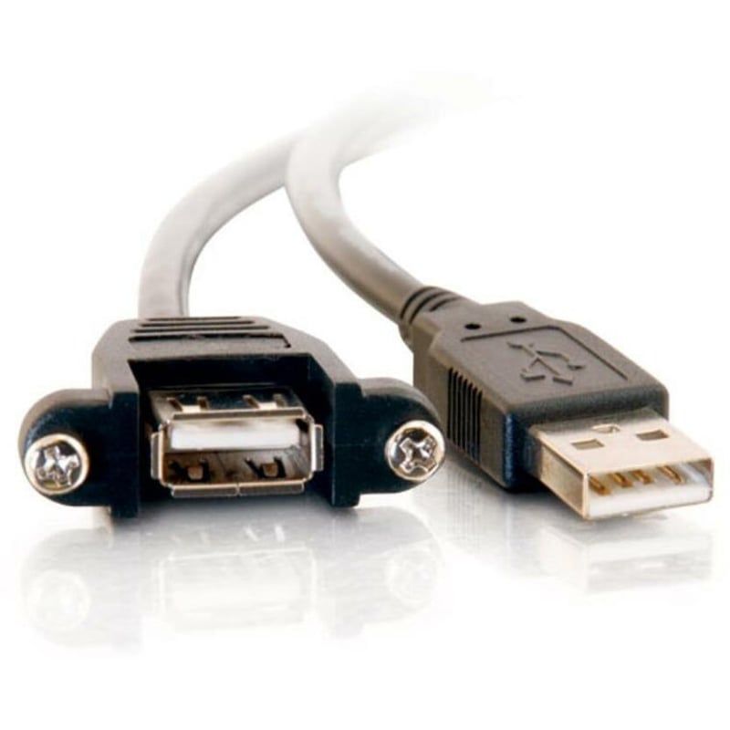 1.5FT USB 2.0 AM TO AF PANEL MOUNT CABLE - Thumbnail 3
