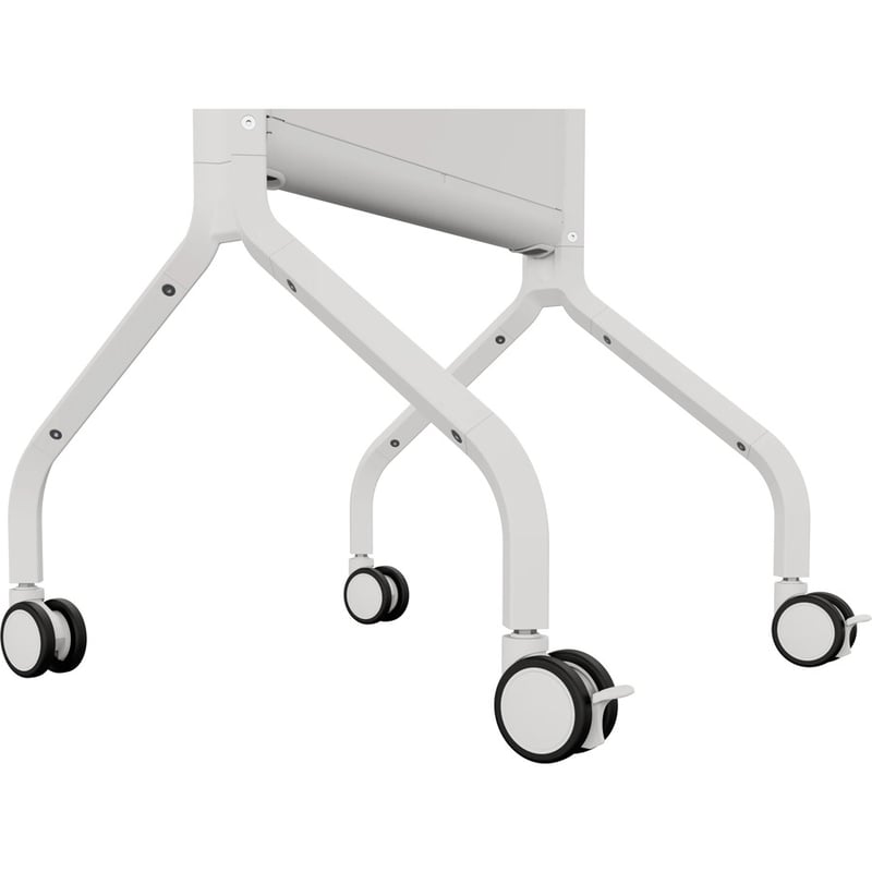 Chief Voyager Manual height Adjustable AV Mobile Cart - For 50-85 Inch Displays - Mobile TV Cart - White - Thumbnail 3