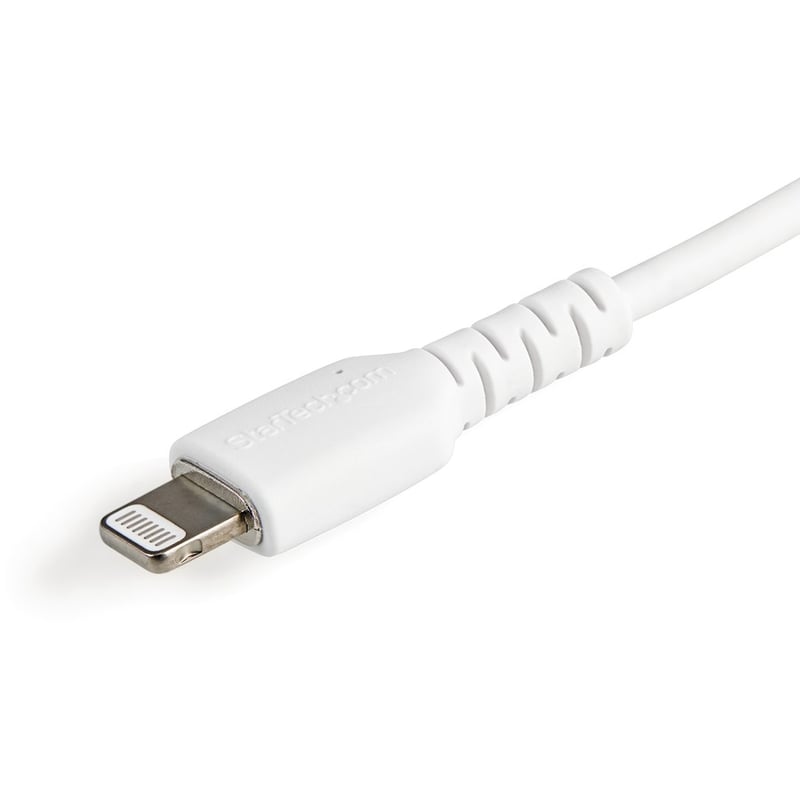 StarTech.com 6 inch/15cm Durable White USB-A to Lightning Cable, Rugged Heavy Duty Charging/Sync Cable for Apple iPhone/iPad MFi Certified - Thumbnail 4