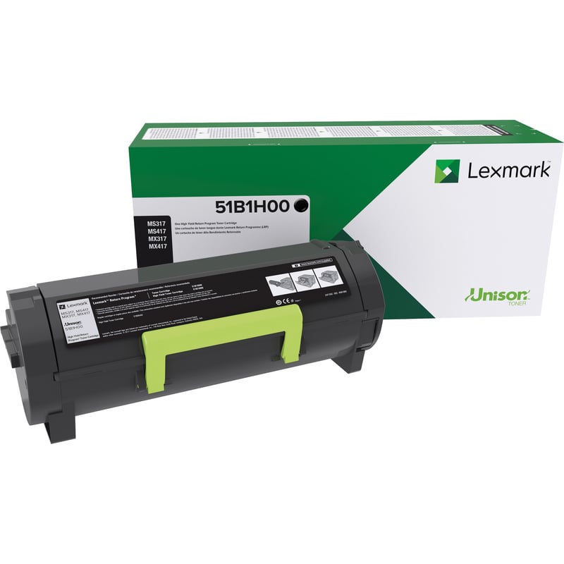Lexmark Original High Yield Laser Toner Cartridge - 1 Each - Thumbnail 1