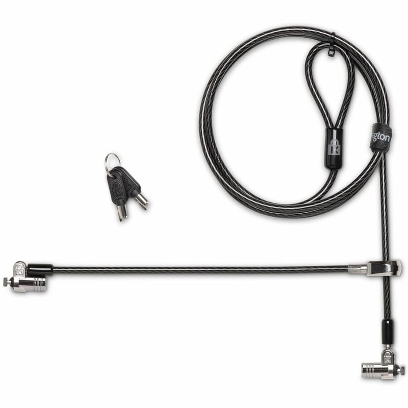 Kensington MicroSaver Keyed Dual Head Laptop Lock - TAA - Thumbnail 2