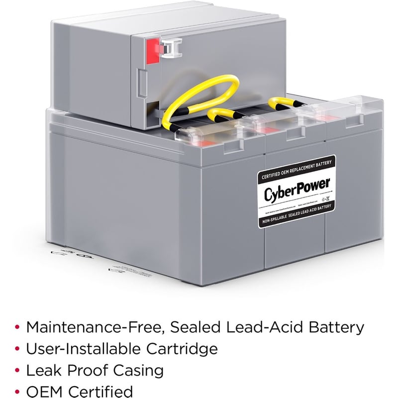CyberPower RB1290X4K Replacement Battery Cartridge - Thumbnail 2