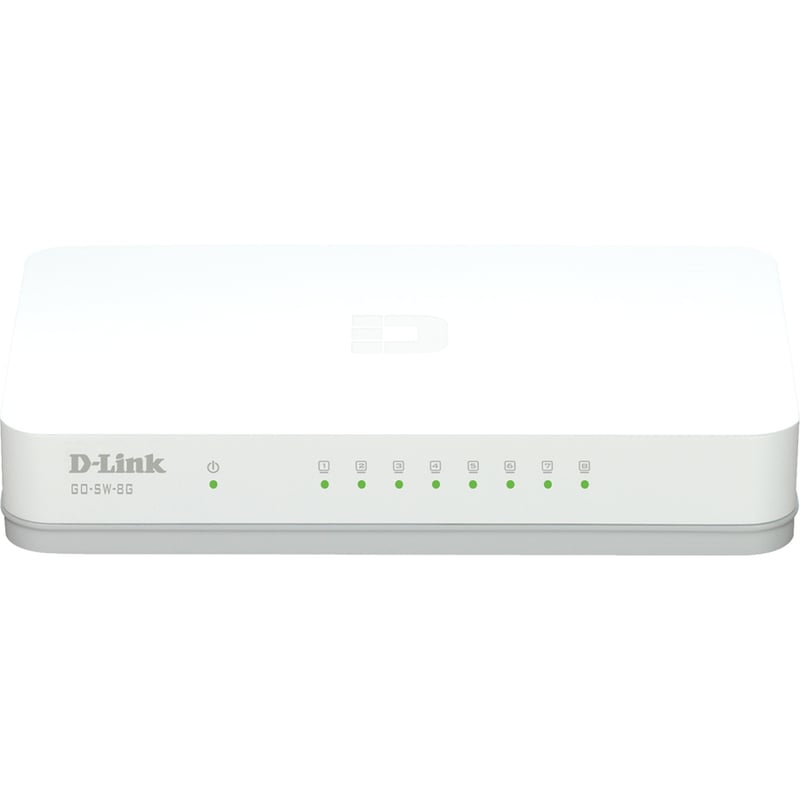 D-Link GO-SW-8G 8-Port Gigabit Unmanaged Desktop Switch - Thumbnail 2