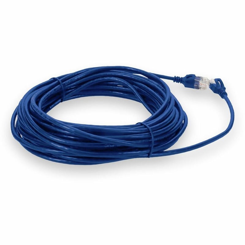 AddOn 15ft Blue CAT 6 Slim PVC Ethernet Cable Non-Booted RJ-45 M/M - Thumbnail 5