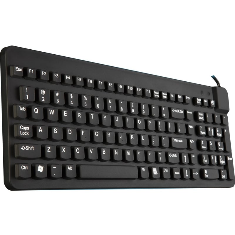 Man & Machine Premium Full Size Waterproof Disinfectable Keyboard - Thumbnail 4