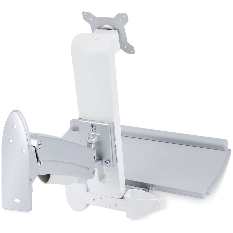 StarTech.com Wall Mount Workstation, Full Motion Sit Stand Desk w/ Height Adjustable VESA Monitor Arm 27"/17.6lb, Wall Mounted Workstation - Thumbnail 5