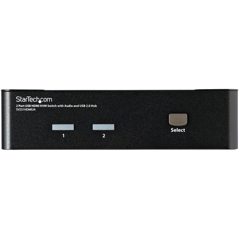 StarTech.com 2 Port USB HDMI KVM Switch w/ Audio & USB 2.0 Hub - Thumbnail 3