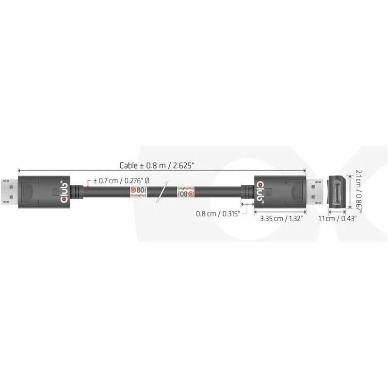 Club 3D DisplayPort Audio/Video Cable - Thumbnail 5