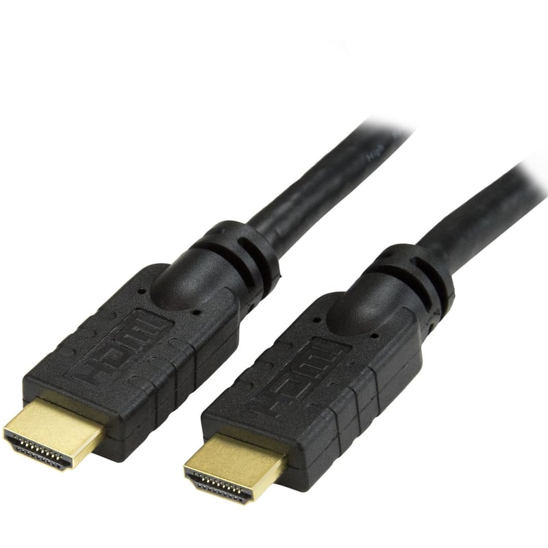 StarTech.com 20ft HDMI Cable, 4K High Speed HDMI Cable with Ethernet, 4K 30Hz UHD HDMI Cord M/M, 4K HDMI 1.4 Video/Display Cable, Black - Thumbnail 1