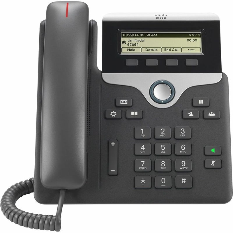 CISCOIPPHONE7811MULTIPLATFRMW/PWRCUBE3NACORD REMANUFACTURED - Thumbnail 3