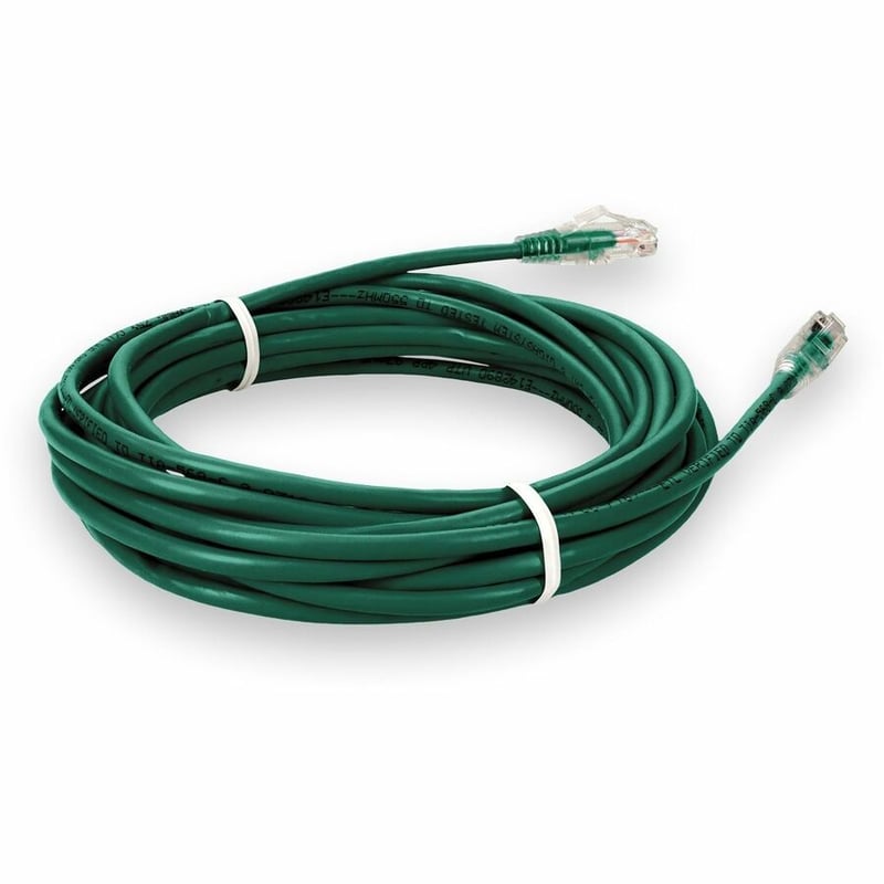 AddOn 30ft Green CAT 6 Plenum-Rated Ethernet Cable Snagless Bubble Boot RJ-45 M/M - Thumbnail 5
