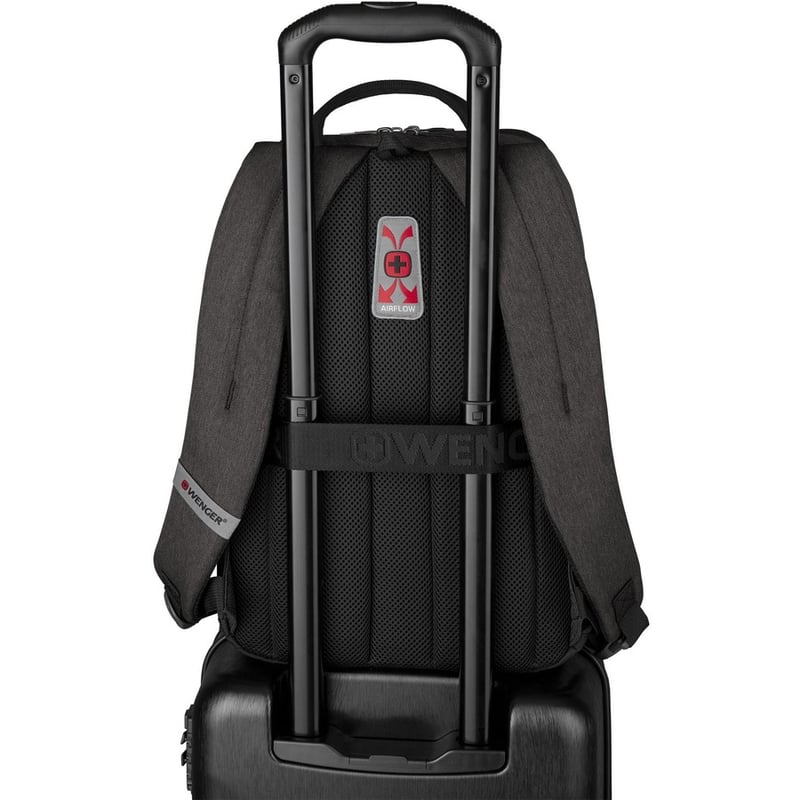 Wenger MX Reload Carrying Case (Backpack) for 10" to 16" Notebook, Tablet - Heather Gray - Thumbnail 3
