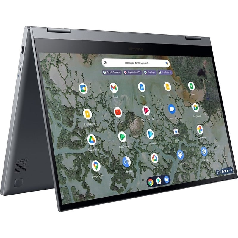 Samsung Galaxy Chromebook 2 XE530QDA-KB1US 13.3" Touchscreen Convertible 2 in 1 Chromebook - Full HD - 1920 x 1080 - Intel Core i3 10th Gen i3-10110U 2.10 GHz - 8 GB Total RAM - 8 GB On-board Memory - 128 GB SSD - Mercury Gray - Thumbnail 3