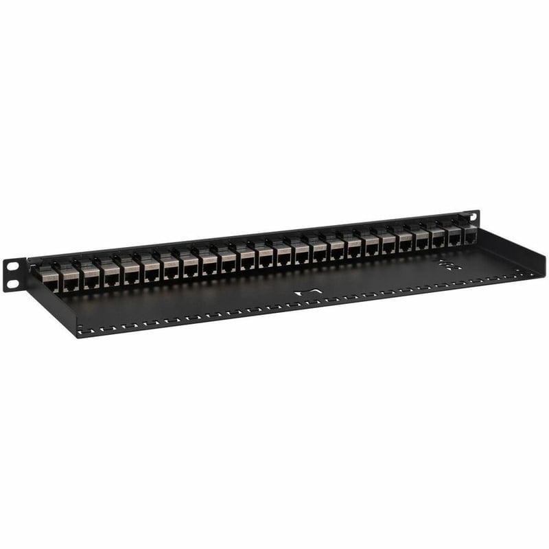 PATCHPANEL 24 PORT - 2/3U - BLA FRAME - SHIELDED COUPLERS - Thumbnail 2