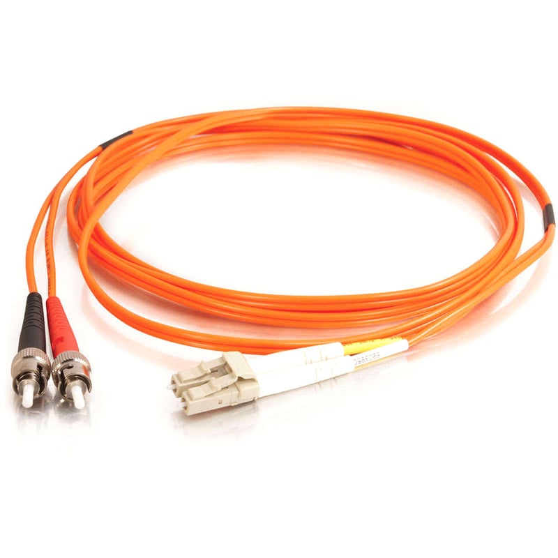 2M FIBER OPTIC MMF LC/ST 62.5/125 DUPLEX PVC PATCH CORD - Thumbnail 2