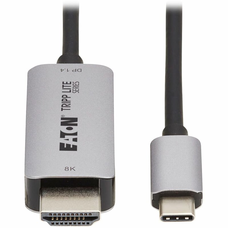 USB-C HDMI ACTIVE ADAPTER CABLE M/M 8K60HZ 4K 144HZ HDR BLACK 3FT - Thumbnail 2