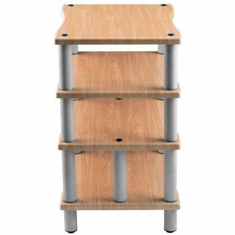 MONOLITH BY MONOPRICE 4 TIER AUDIO STAND XL MAPLE - Thumbnail 4