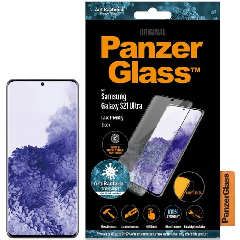 PanzerGlass Screen Protector Transparent, Black - Thumbnail 5