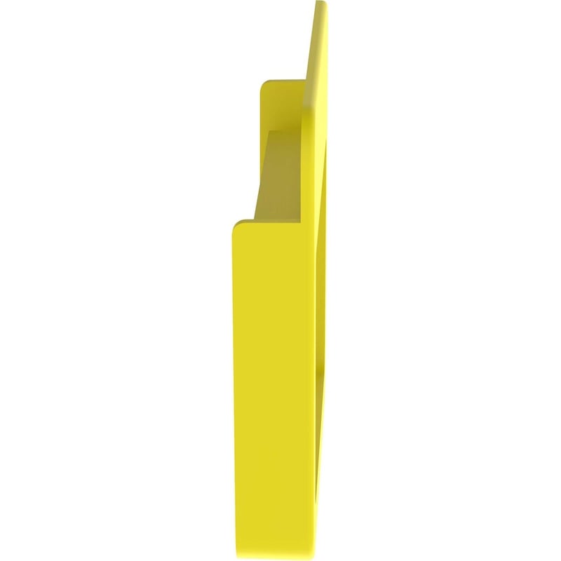 Panduit FiberRunner® End Cap, 4x4, Yellow - Thumbnail 4
