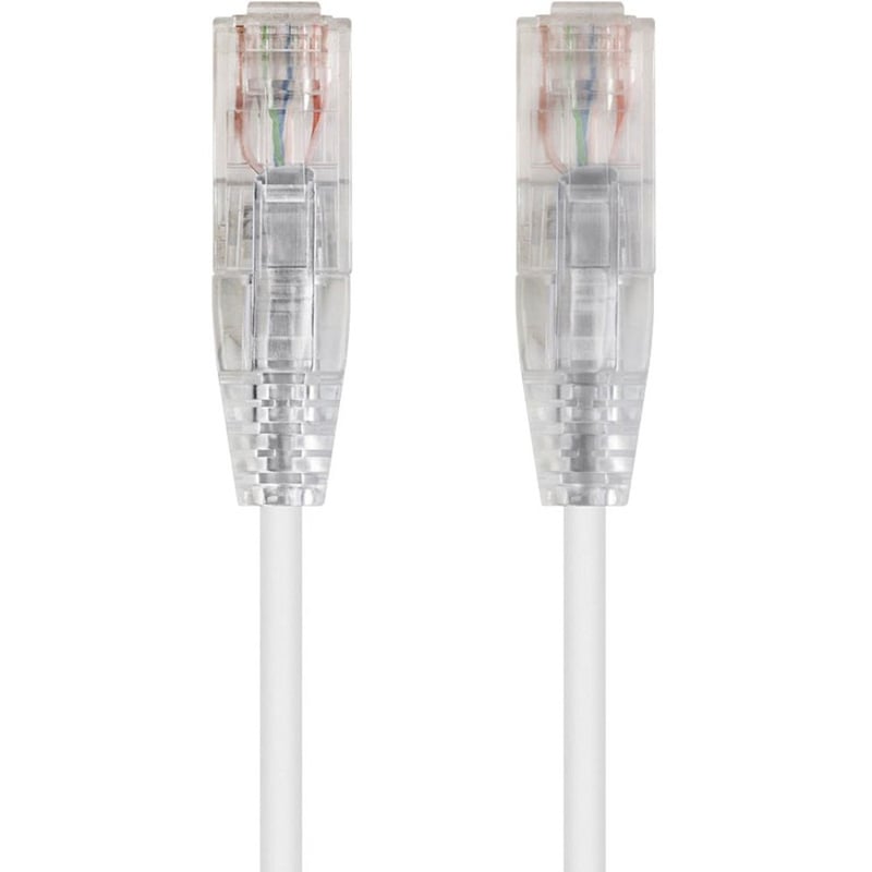 SLIMRUN CAT6 UTP CABLE-10FT WHITE - Thumbnail 1