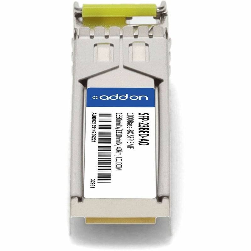 AddOn Rad® SFP-23BED Compatible TAA 1000Base-BX SFP Transceiver (SMF, 1550nmTx/1310nmRx, 40km, LC, DOM) - Thumbnail 4