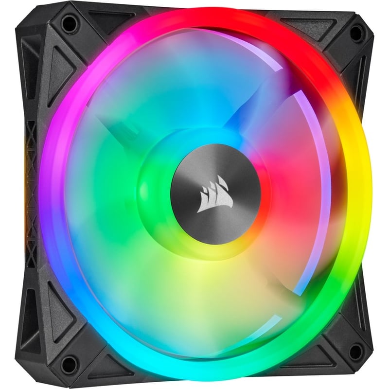 Corsair iCUE QL120 RGB 120mm PWM Triple Fan With Lighting Node CORE - 3 Pack - Thumbnail 2