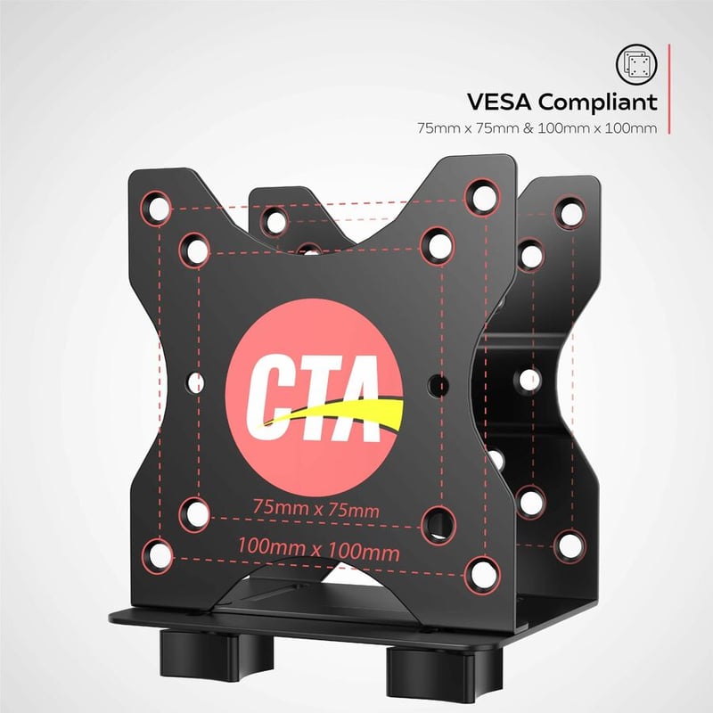 CTA Digital Mounting Plate for Monitor, CPU - Thumbnail 5