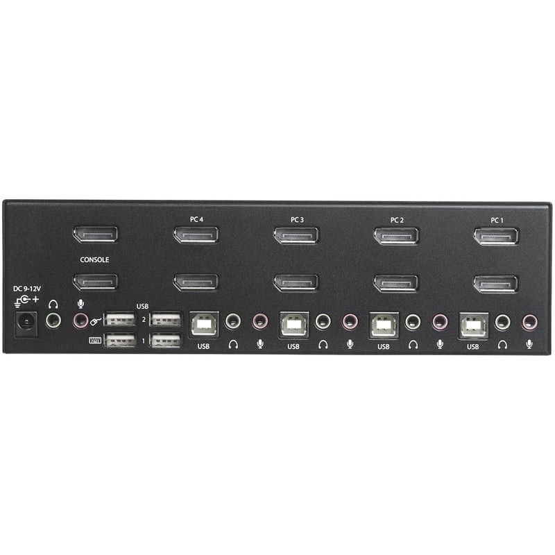 StarTech.com 4 Port Dual DisplayPort KVM Switch - DisplayPort 1.2 KVM - 4K 60Hz - Thumbnail 3