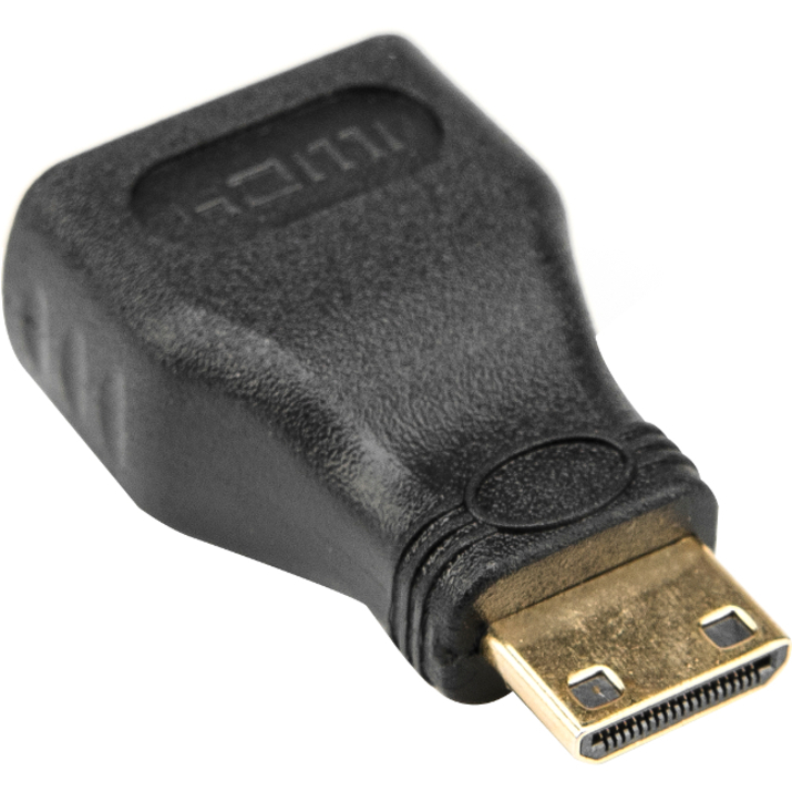 Rocstor Premium HDMI to HDMI Mini Adapter - F/M - 1 Pack - 1 x HDMI Female Digital Audio/Video - 1 x Mini Type C HDMI Male Digital Audio/Video - Gold Connector - Black - Adapter - Thumbnail 4