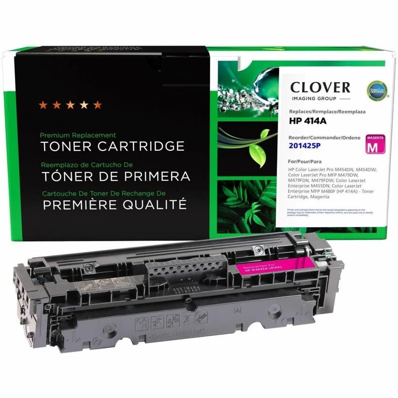 Clover Imaging Remanufactured Magenta Toner Cartridge (New Chip) for HP 414A (W2023A) - Thumbnail 1