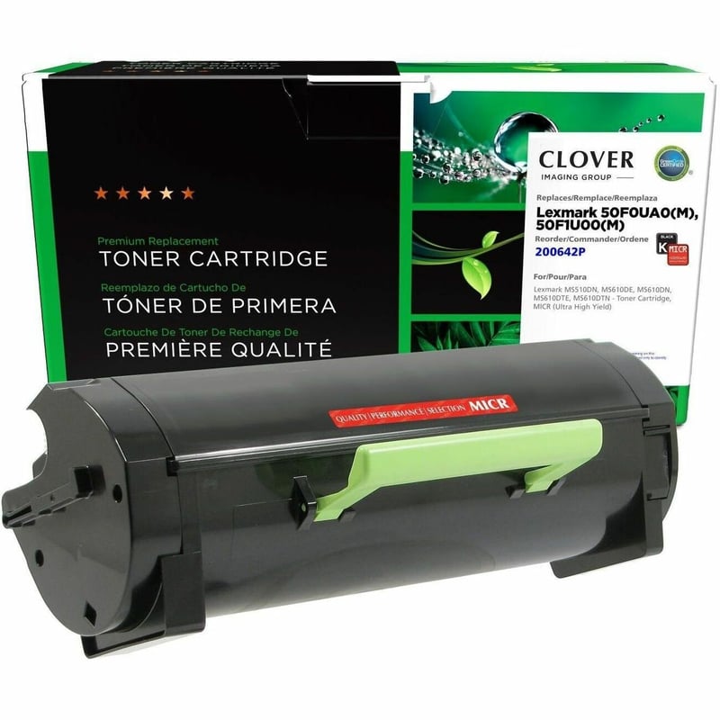 Clover Imaging Remanufactured Ultra High Yield MICR Toner Cartridge for Lexmark MS510/MS610 - Thumbnail 1