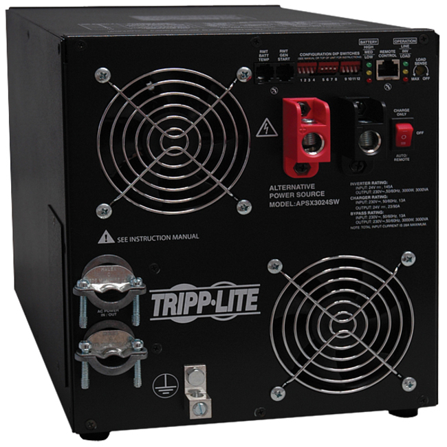 Tripp Lite by Eaton 3000W APS X Series 24VDC 230V Inverter/Charger with Pure Sine-Wave Output Hardwired - Thumbnail 1