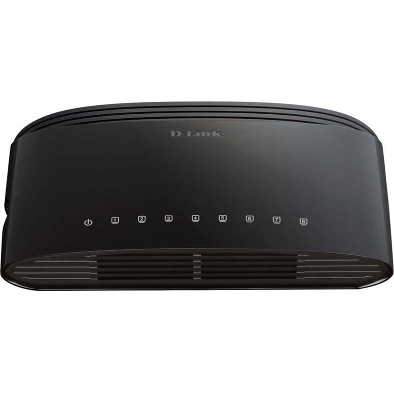 D-Link DES-1008E 8-Port 10/100 Unmanaged Desktop Switch - Thumbnail 1