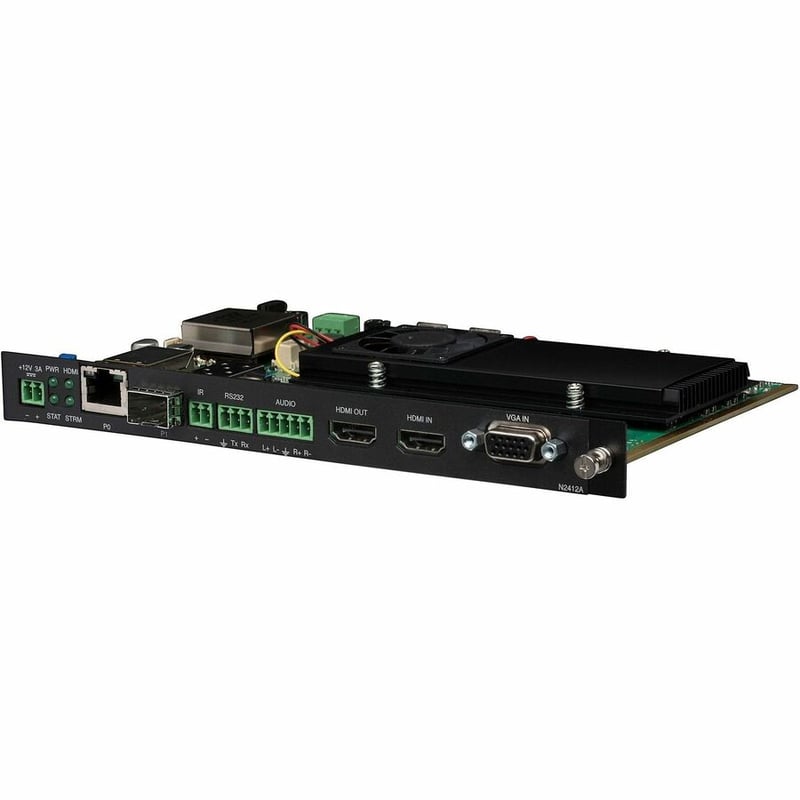 AMX JPEG 2000 4K60 4:4:4 UHD Video Over IP Encoder Card with PoE, KVM, AES-67 - Thumbnail 3