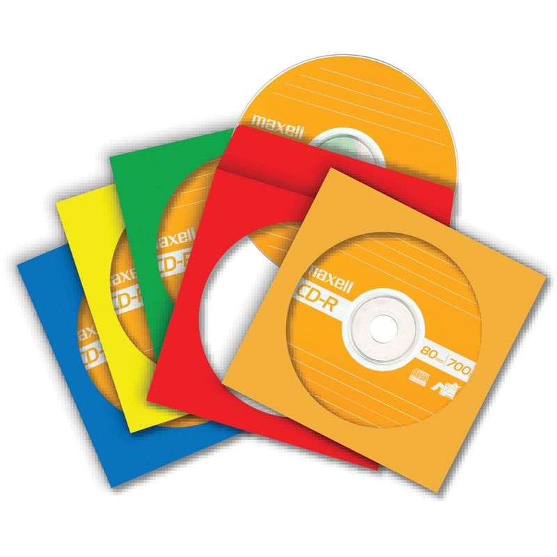 Maxell CD-401 Multi-Color CD & DVD Sleeve - Thumbnail 3