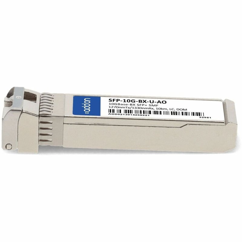AddOn Cisco SFP-10G-BX-U Compatible TAA Compliant 10GBase-BX SFP+ Transceiver (SMF, 1270nmTx/1330nmRx, 10km, LC, DOM) - Thumbnail 2