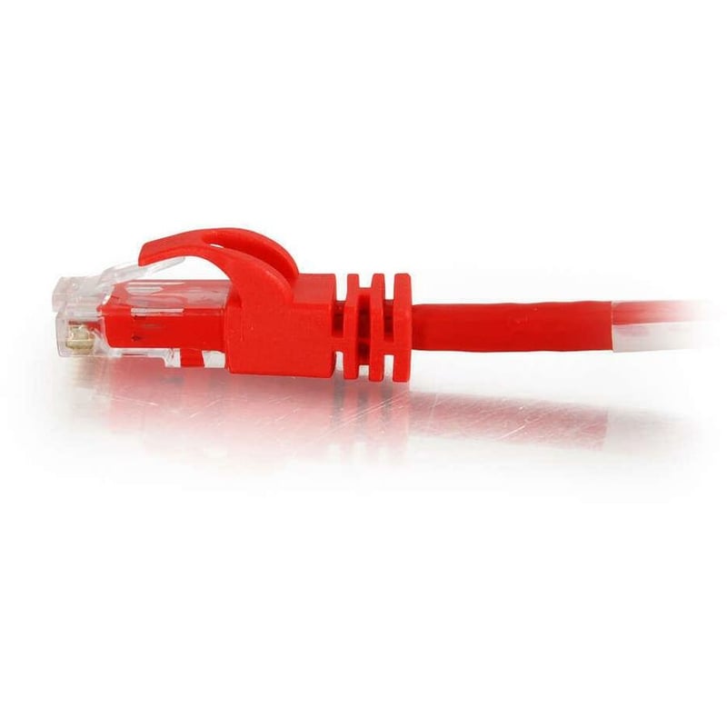 C2G 10ft Cat6 Snagless Unshielded (UTP) Ethernet Cable - Cat6 Network Crossover Cable - Red - Thumbnail 3