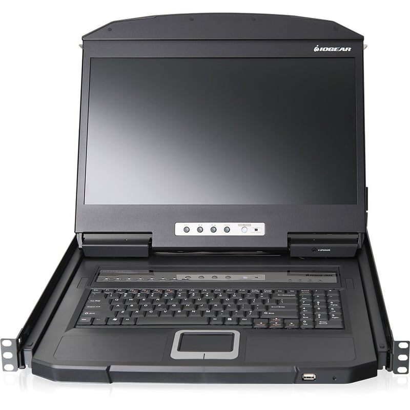IOGEAR 18.5" Widescreen Short Depth 16-port LCD KVM Switch (TAA Compliant)