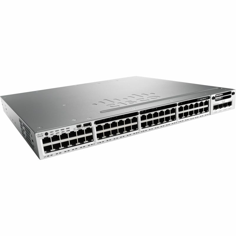 Cisco Catalyst WS-C3850-48P Layer 3 Switch - Thumbnail 1