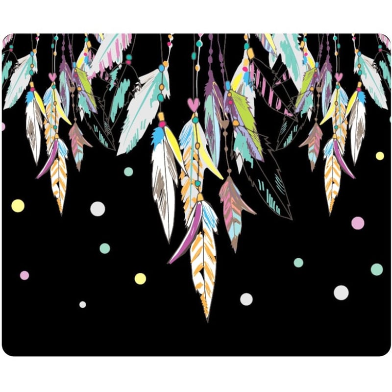 OTM Hipster Prints Black Mouse Pad, Dream Catcher Color - Thumbnail 1