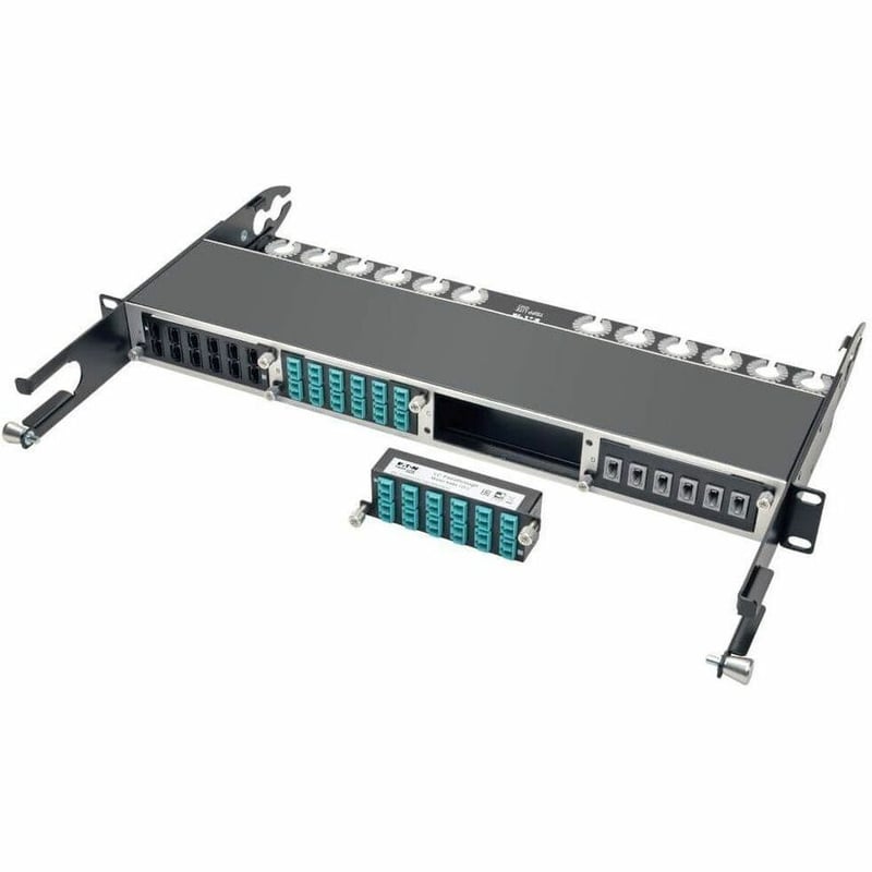 Tripp Lite by Eaton 10GbE High Density Pass-Through Cassette 12 LC Duplex Connection - Thumbnail 1