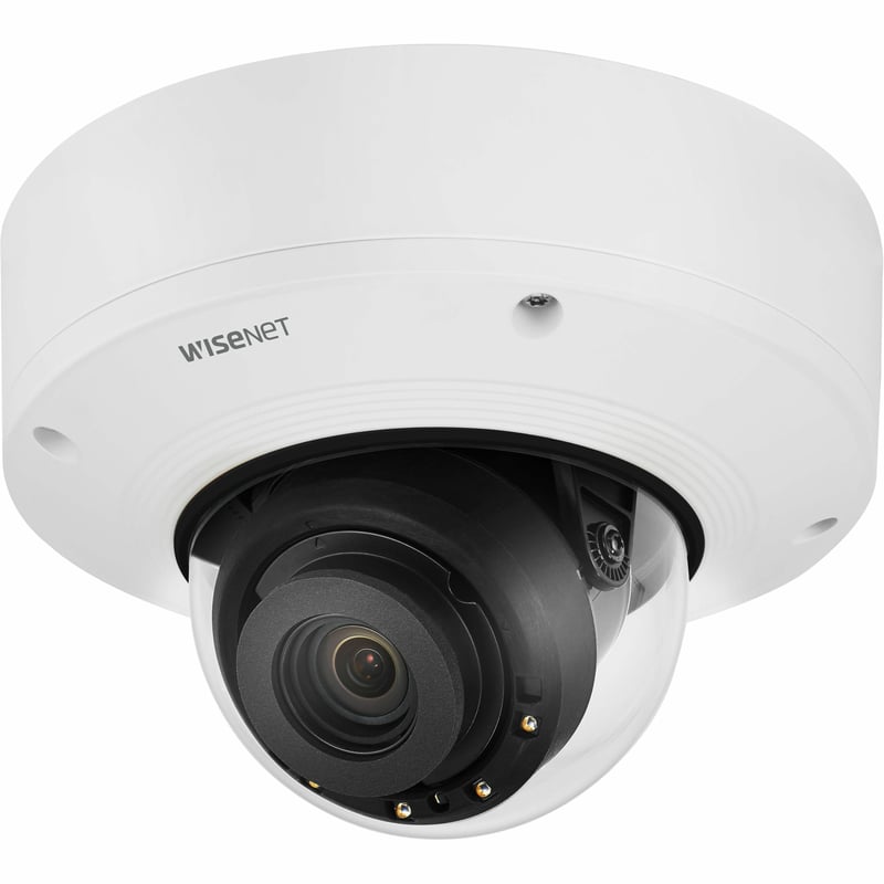 Wisenet PNV-A9081R 8 Megapixel Outdoor 4K Network Camera - Color - Dome - White - Thumbnail 1